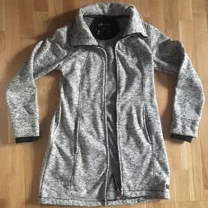 Calvin Klein Gray Zip Activewear Sweater Jacket